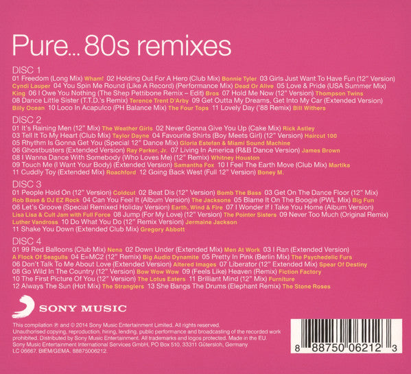 Various : Pure... 80s Remixes (4xCD, Comp, Dig)