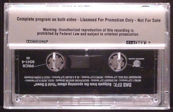 Das EFX : Das EFX (Snippets From The Upcoming Album "Hold It Down") (Cass, Promo, Smplr)