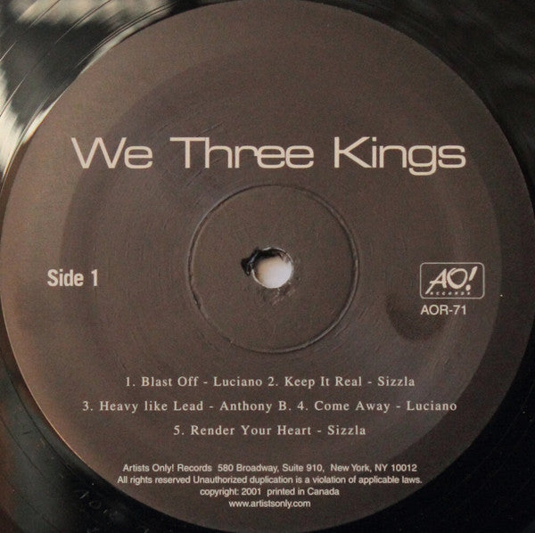 Luciano (2) / Sizzla / Anthony B.* : We Three Kings (LP)