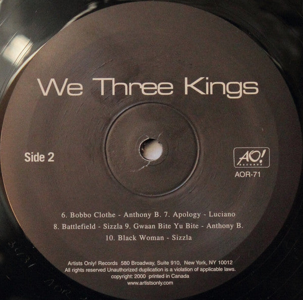 Luciano (2) / Sizzla / Anthony B.* : We Three Kings (LP)