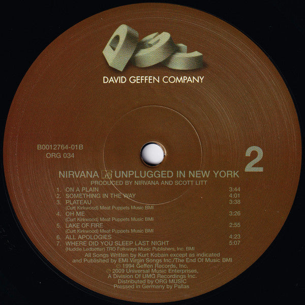 Nirvana : MTV Unplugged In New York (LP, Album, RE, RM, RP, 180)