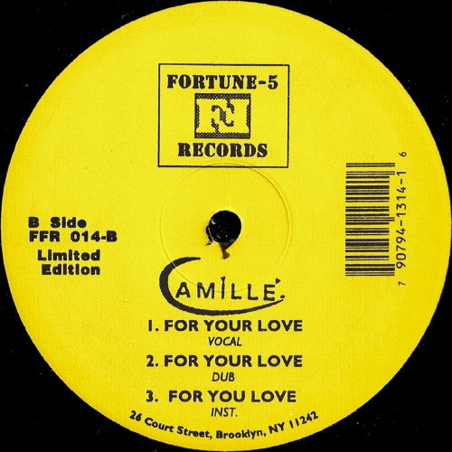 Camillé : Itsy Bitsy / For Your Love (12", Maxi, Ltd)