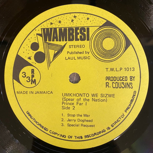 Prince Far I : Umkhonto We Sizwe (Spear Of The Nation) (LP, Album, RE)