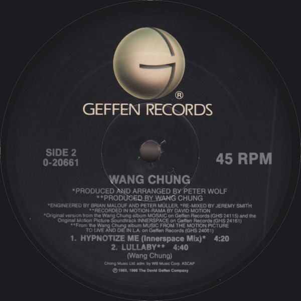 Wang Chung : Hypnotize Me (12", Maxi,  Al)
