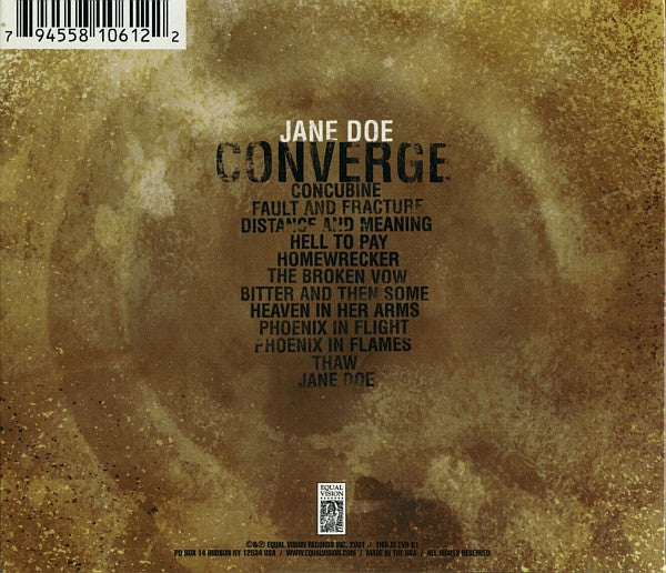 Converge : Jane Doe (CD, Album, RP, Sli)
