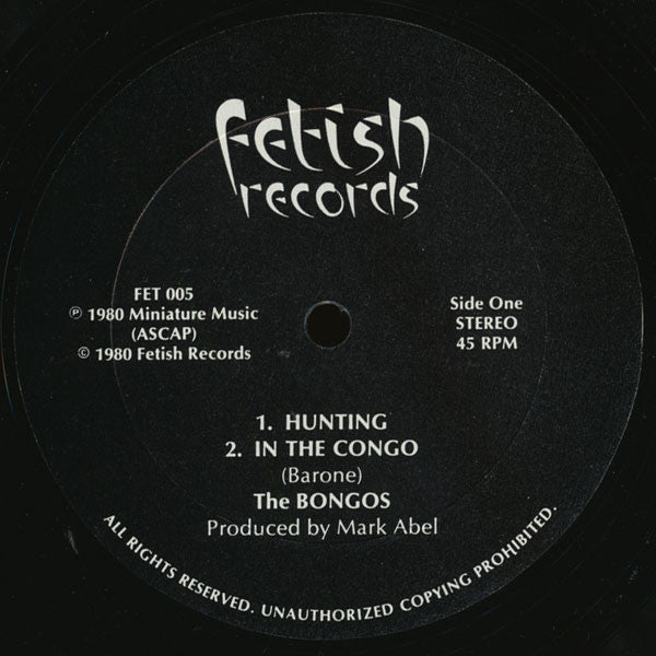 The Bongos : In The Congo (12")