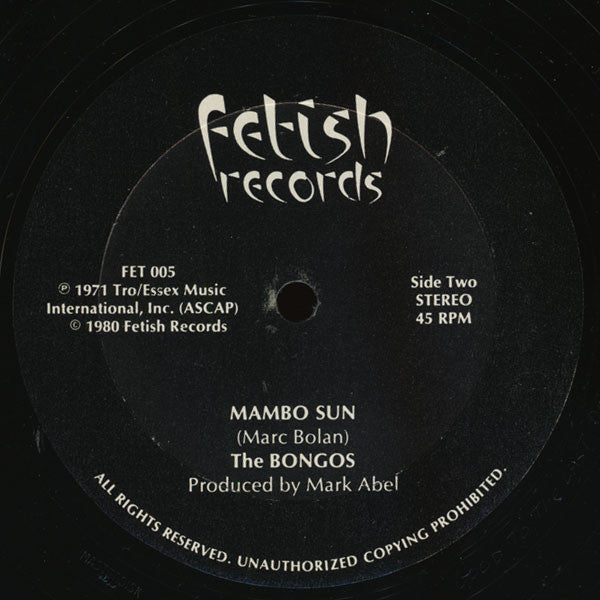 The Bongos : In The Congo (12")