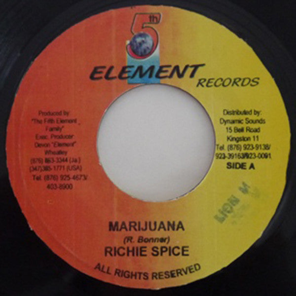 Richie Spice : Marijuana (7")