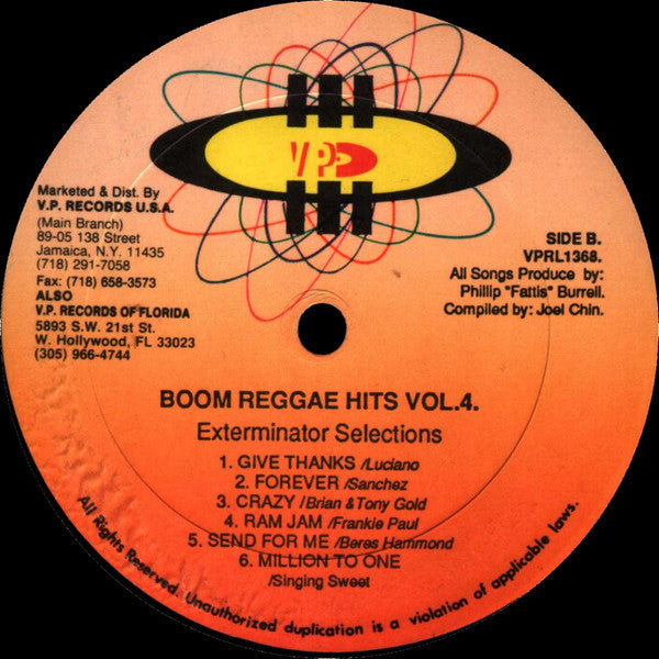 Various : Boom Reggae Hits Vol. 4 (LP, Comp)