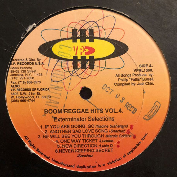 Various : Boom Reggae Hits Vol. 4 (LP, Comp)