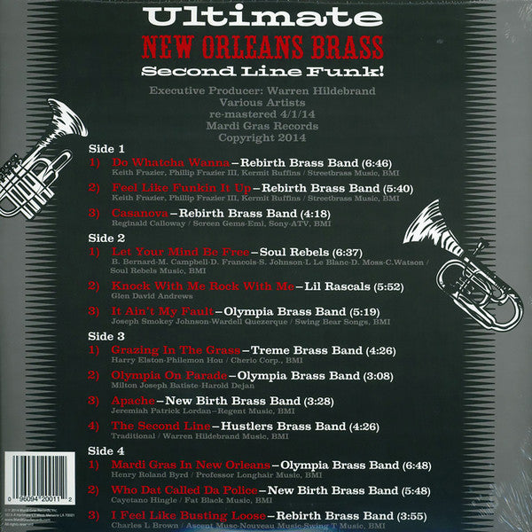 Various : Ultimate New Orleans Brass Second Line Funk! (2xLP, Comp)