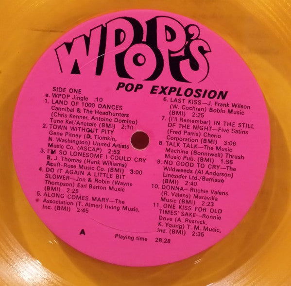 Various : WPOP's Pop Explosion (LP, Comp, Yel)