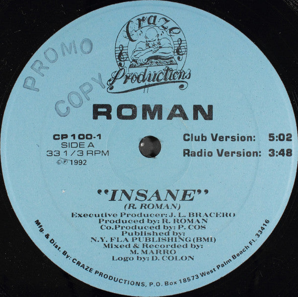 Roman* : Insane (12")
