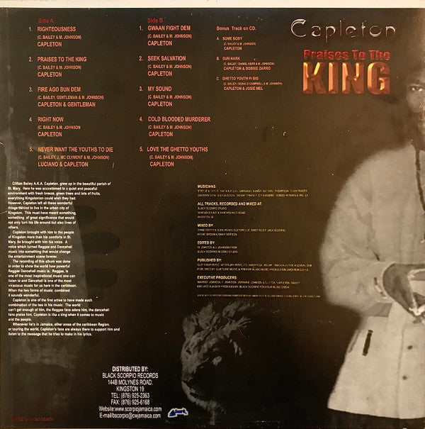 Capleton : Praises To The King (LP, Album)