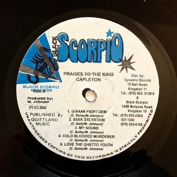 Capleton : Praises To The King (LP, Album)