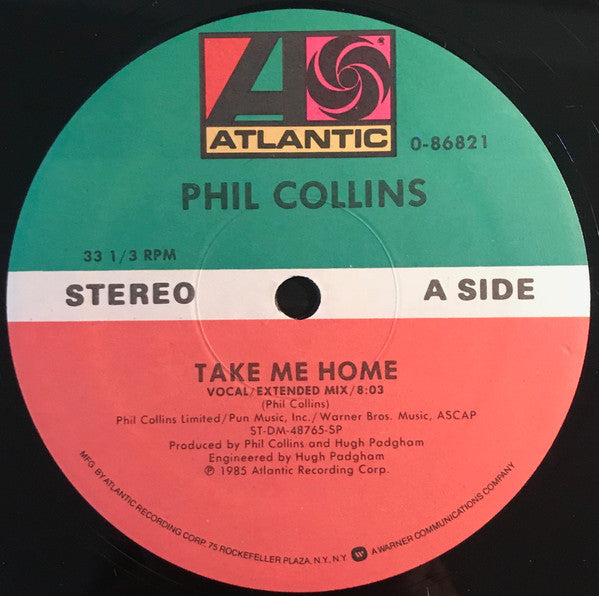 Phil Collins : Take Me Home (Extended Mix) (12", Single, SP)