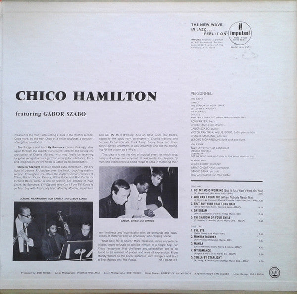 Chico Hamilton : The Further Adventures Of El Chico (LP, Album, Mono, Gat)