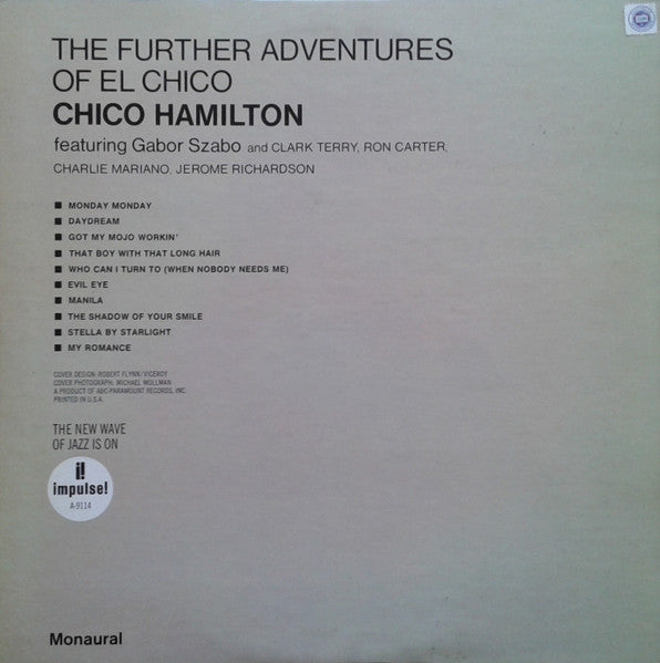 Chico Hamilton : The Further Adventures Of El Chico (LP, Album, Mono, Gat)