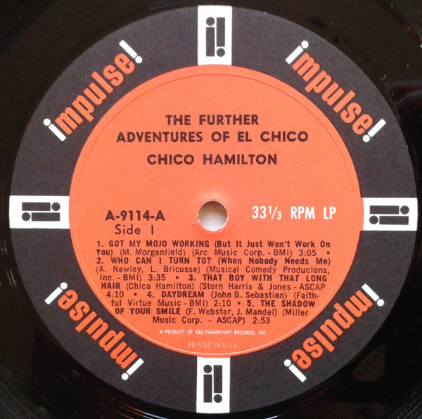 Chico Hamilton : The Further Adventures Of El Chico (LP, Album, Mono, Gat)