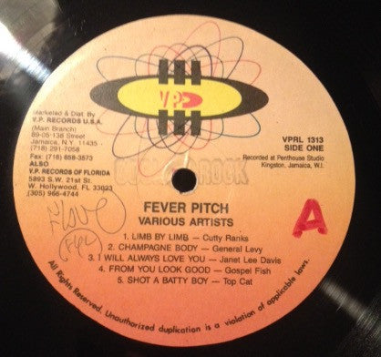 Various : Fever Pitch (LP, Comp)