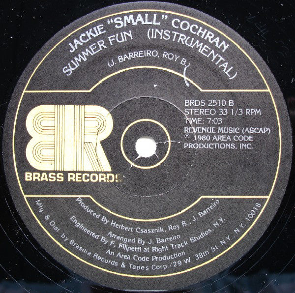 Jackie "Small" Cochran : Summer Fun (12", Maxi)