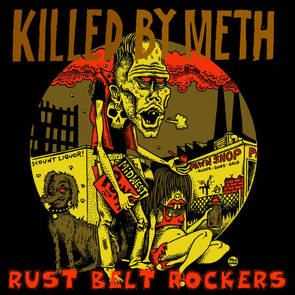 Various : Killed By Meth Rust Belt Rockers (LP, Album, Comp)