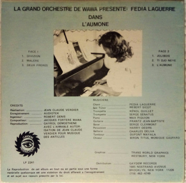 Fedia Laguerre : L'Aumone (LP, Album, RE)