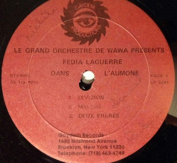 Fedia Laguerre : L'Aumone (LP, Album, RE)