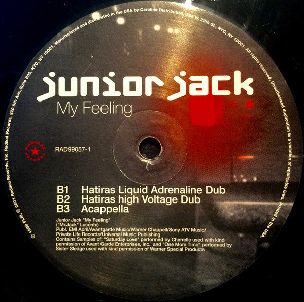 Junior Jack : My Feeling (12")