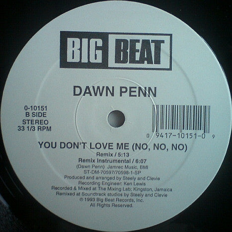 Dawn Penn : You Don't Love Me (No, No, No) (12")