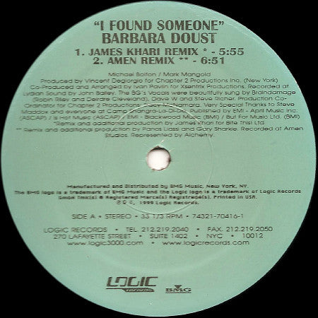 Barbara Doust : I Found Someone (12")