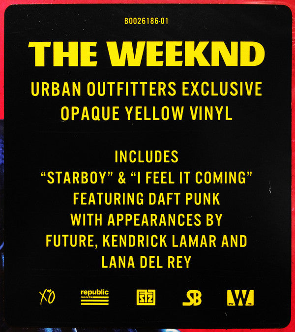 The Weeknd : Starboy (2xLP, Album, Yel)