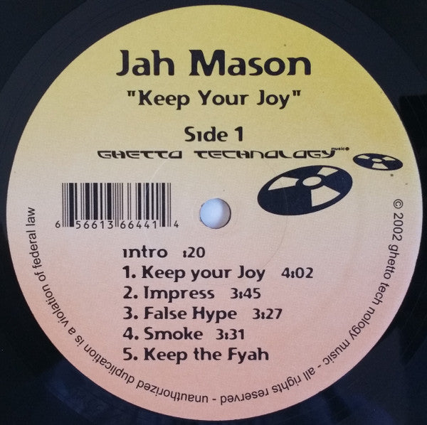 Jah Mason : Keep Your Joy (LP, Album)